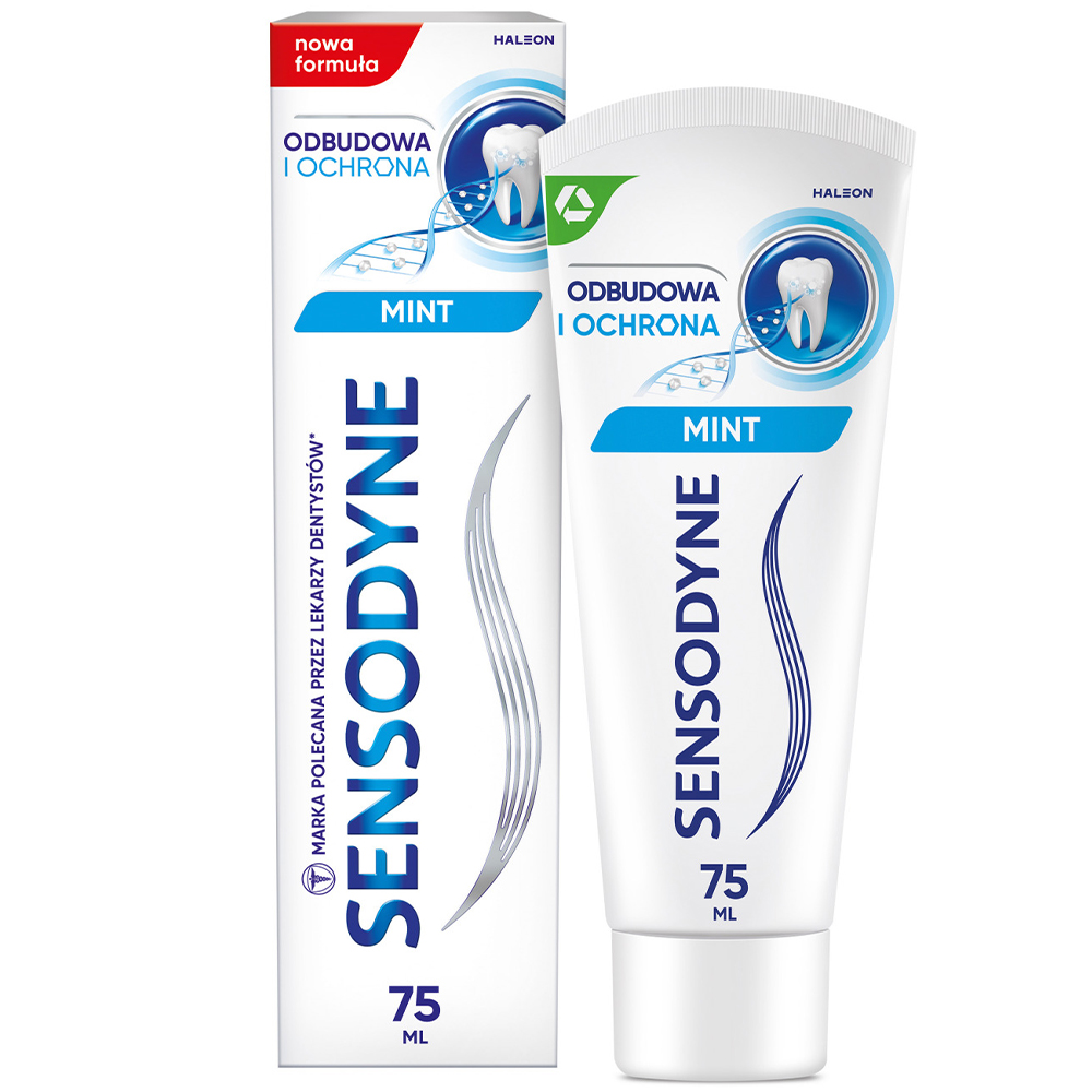 Sensodyne Sensodyne Odbudowa i Ochrona, pasta do zębów nadwrażliwych, 75 ml