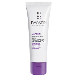 Iwostin Capillin, regenerujący krem wzmacniający naczynka na noc, 50 ml Iwostin Capillin, regenerujący krem wzmacniający naczynka na noc, 50 ml - zdjęcie produktu