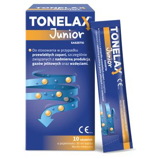 Tonelax Junior, płyn, 30 ml x 10 saszetek - zdjęcie produktu