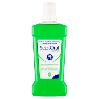 SeptOral Ortho, płyn do płukania jamy ustnej, z aloesem i alantoiną, 500 ml - zdjęcie produktu