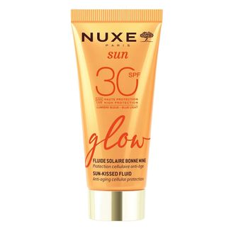 Nuxe Sun, fluid rozświetlający z efektem skóry muśniętej słońcem, SPF 30, 40 ml USZKODZONE OPAKOWANIE Nuxe Sun, fluid rozświetlający z efektem skóry muśniętej słońcem, SPF 30, 40 ml USZKODZONE OPAKOWANIE - zdjęcie produktu