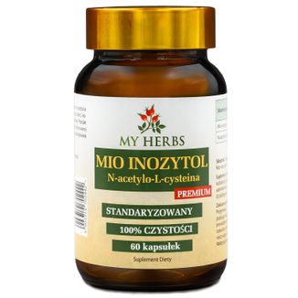 My Herbs Mio Inozytol N-Acetylo-L-Cysteina, premium, 60 kapsułek - zdjęcie produktu