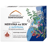 Produkty Bonifraterskie Nervina na sen z melatoniną, 30 tabletek - miniaturka zdjęcia produktu
