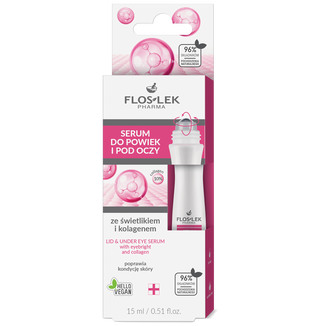 Floslek, serum do powiek i pod oczy ze świetlikiem i kolagenem, roll-on, 15 ml - zdjęcie produktu