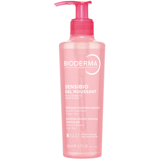 Bioderma Sensibio Gel Moussant, łagodzący żel micelarny do mycia twarzy, skóra wrażliwa i nadwrażliwa, 200 ml - zdjęcie produktu