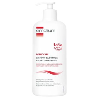 Emolium Dermocare, kremowy żel do mycia, od 1 dnia życia, 400 ml - zdjęcie produktu