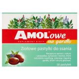 AMOLowe na Gardło, ziołowe pastylki do ssania, 16 sztuk - miniaturka zdjęcia produktu