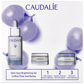 Caudalie Zestaw Wiosenny Vinoperfect, serum rozjaśniające przebarwienia, 30 ml + krem na noc, 15 ml + krem na przebarwienia, 15 ml - zdjęcie produktu