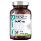 MyVita Silver Pure 100% NAC 650 mg, 120 kapsułek - miniaturka zdjęcia produktu