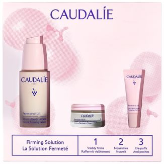 Caudalie Zestaw Wiosenny Resveratrol-Lift, serum ujędrniające, 30 ml + krem liftingujący, 15 ml + krem liftingujący okolice oczu, 5 ml - zdjęcie produktu