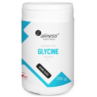 Aliness Glycine, glicyna, proszek, 250 g - zdjęcie produktu