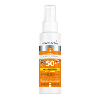 Pharmaceris S Invisible Effect Body Spray, emulsja ochronna do ciała SPF 50+ dla dorosłych i dzieci, 150 ml - zdjęcie produktu