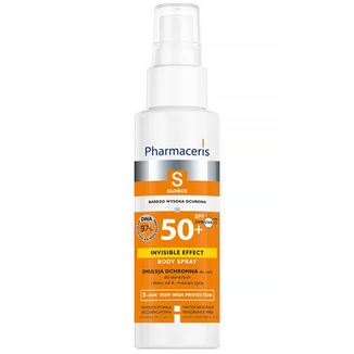 Pharmaceris S Invisible Effect Body Spray, emulsja ochronna do ciała SPF 50+ dla dorosłych i dzieci, 150 ml Pharmaceris S Invisible Effect Body Spray, emulsja ochronna do ciała SPF 50+ dla dorosłych i dzieci, 150 ml - zdjęcie produktu