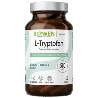 Biowen L-Tryptofan, 100 kapsułek - zdjęcie produktu