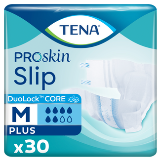Tena Slip ProSkin Plus, pieluchomajtki, rozmiar M, 73-122 cm, 30 sztuk - zdjęcie produktu