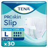 Tena Slip ProSkin Super, pieluchomajtki, rozmiar L, 92-144 cm, 30 sztuk - miniaturka zdjęcia produktu