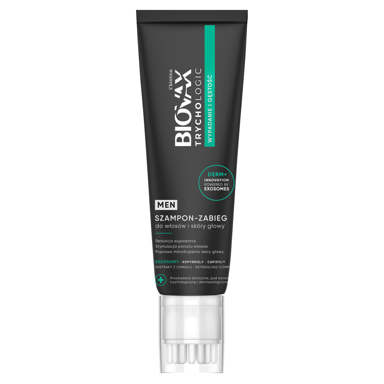 Biovax Biovax Trychologic Wypadanie und Dichte, Shampoo-Behandlung für das Haar und Kopfhaut für Herren, 145 ml — Inhaltsstoffe und Bewertung
