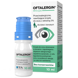 Oftalergin, przeciwalergiczne nawilżające krople do oczu z ektoiną 2%, 10 ml - miniaturka zdjęcia produktu