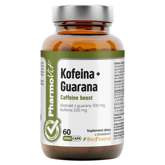 Pharmovit Kofeina+Guarana Caffeine Boost, 60 kapsułek - zdjęcie produktu
