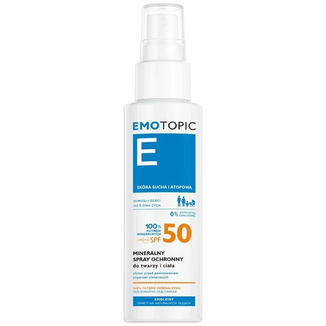 Pharmaceris Emotopic, mineralny spray ochronny do twarzy i ciała, SPF 50, 100 ml - zdjęcie produktu