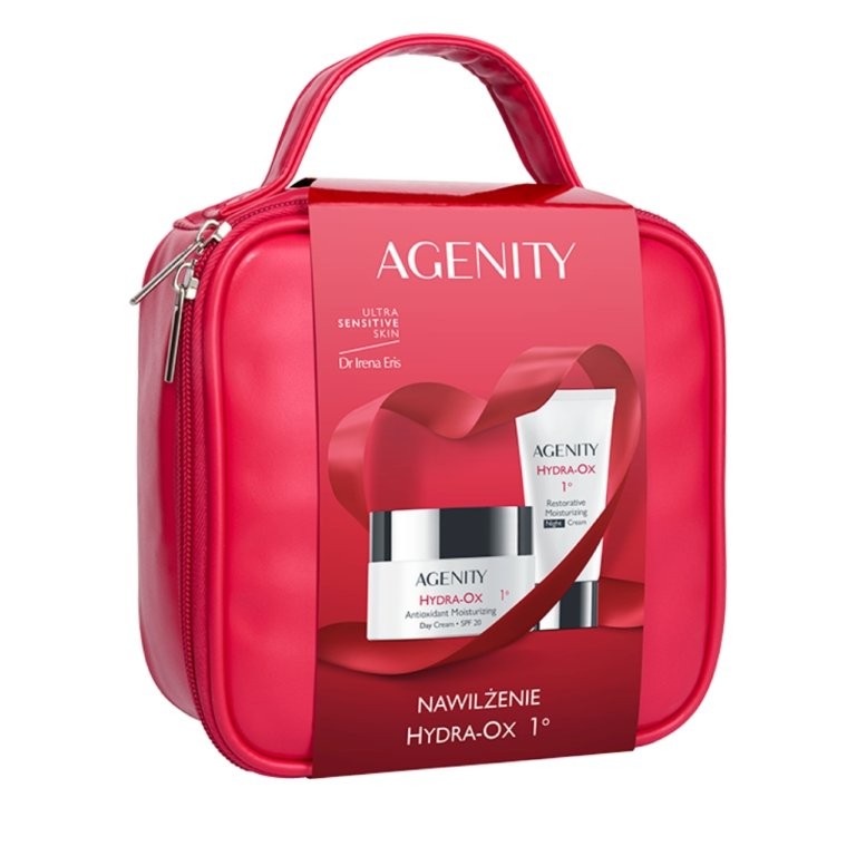 Agenity Zestaw Agenity Hydra-Ox 1° Nawilżenie w kosmetyczce, antyoksydacyjny krem nawilżający na dzień, SPF 20, 50 ml + odbudowujący krem nawilżający na noc, 25 ml — Składniki i ocena
