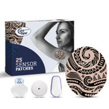 CureTape Sensor Patches ART, plastry na sensor CGM do monitorowania glukozy, Tiger Tattoo, 25 sztuk - miniaturka zdjęcia produktu