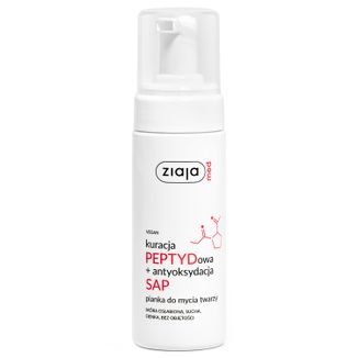Ziaja Med Kuracja peptydowa + antyoksydacja SAP, pianka do mycia twarzy, 150 ml - zdjęcie produktu