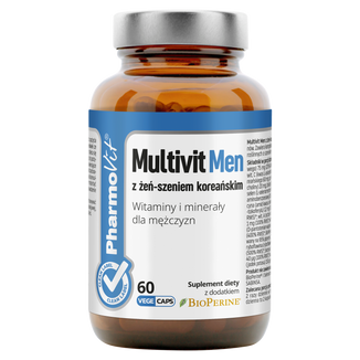 Pharmovit Multivit Men z żeń-szeniem koreańskim, 60 kapsułek - zdjęcie produktu