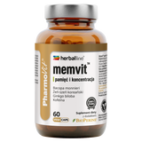 Pharmovit Memvit Pamięć i Koncentracja, 60 kapsułek - miniaturka zdjęcia produktu