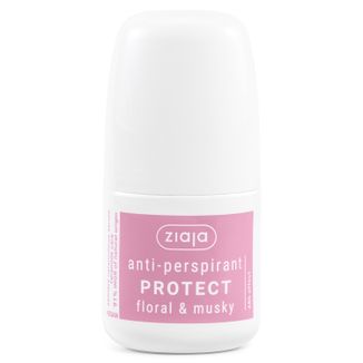 Ziaja Anti-Perspirant Protect Floral&Musky, antyperspirant roll-on, 60 ml Ziaja Anti-Perspirant Protect Floral&Musky, antyperspirant roll-on, 60 ml - zdjęcie produktu