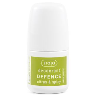 Ziaja Deodorant Defence Citrus&Spicy, dezodorant roll-on, 60 ml Ziaja Deodorant Defence Citrus&Spicy, dezodorant roll-on, 60 ml - zdjęcie produktu