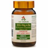 My Herbs D3 + Mg + Zn, 120 kapsułek - miniaturka zdjęcia produktu