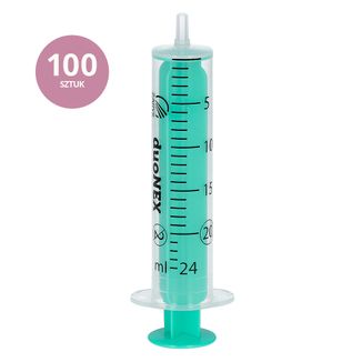 Zarys duoNEX, strzykawka jednorazowa, 2-częściowa, luer, sterylna, 20 ml, 100 sztuk - zdjęcie produktu