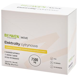 Biowen Move Elektrolity, smak cytrynowy, 30 saszetek - zdjęcie produktu