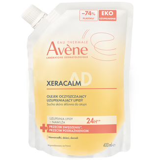 Avene Xeracalm A.D, olejek do mycia, uzupełniający lipidy olejek oczyszczający, zapas, 400 ml Avene Xeracalm A.D, olejek do mycia, uzupełniający lipidy olejek oczyszczający, zapas, 400 ml - zdjęcie produktu