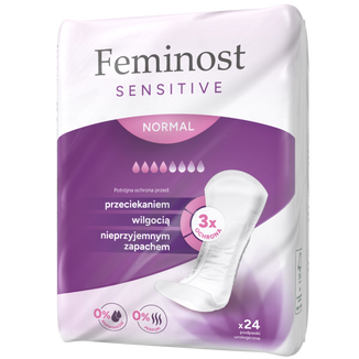 Feminost Sensitive Normal, podpaski urologiczne, 24 sztuki - zdjęcie produktu