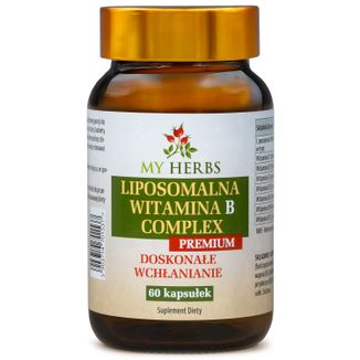 My Herbs Liposomalna Witamina B Complex, 60 kapsułek My Herbs Liposomalna Witamina B Complex, 60 kapsułek - zdjęcie produktu