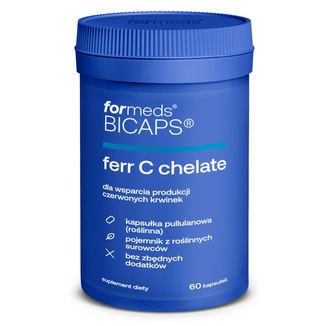 ForMeds Bicaps Ferr C chelate, 60 kapsułek ForMeds Bicaps Ferr C chelate, 60 kapsułek - zdjęcie produktu