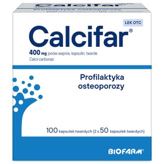 Calcifar 400 mg, 100 kapsułek - zdjęcie produktu