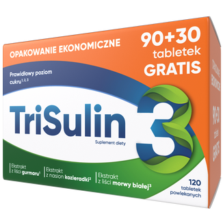 TriSulin 90 tabletek powlekanych + 30 tabletek gratis TriSulin 90 tabletek powlekanych + 30 tabletek gratis - zdjęcie produktu