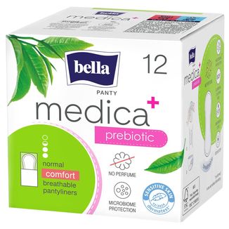 Bella Panty Medica Normal Comfort, wkładki higieniczne z prebiotykiem, ultracienkie, 12 sztuk - zdjęcie produktu