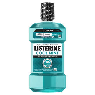 Listerine Cool Mint, płyn do płukania jamy ustnej, 500 ml Listerine Cool Mint, płyn do płukania jamy ustnej, 500 ml - zdjęcie produktu