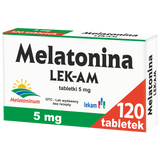 Melatonina LEK-AM 5 mg, 120 tabletek - miniaturka zdjęcia produktu