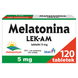 Melatonina LEK-AM 5 mg, 120 tabletek - miniaturka zdjęcia produktu