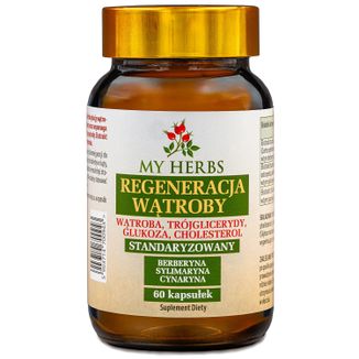 My Herbs Regeneracja wątroby, 60 kapsułek My Herbs Regeneracja wątroby, 60 kapsułek - zdjęcie produktu