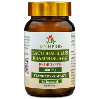 My Herbs Lactobacillus rhamnosus GG, 60 kapsułek My Herbs Lactobacillus rhamnosus GG, 60 kapsułek - zdjęcie produktu