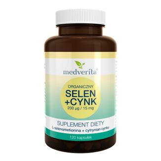 Medverita Selen + Cynk, 120 kapsułek - zdjęcie produktu