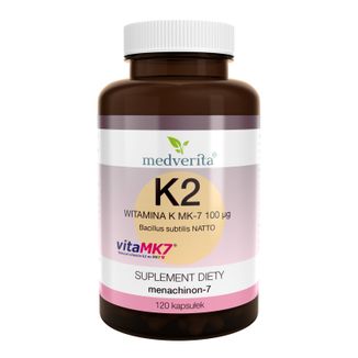 Medverita Witamina K2 MK-7 100 µg, 120 kapsułek - zdjęcie produktu