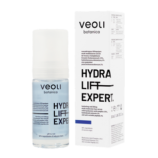 Veoli Botanica Hydra Lift Expert, nawadniająco-liftingujące multi-molekularne serum do twarzy, 30 ml - zdjęcie produktu