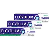 Zestaw Elgydium Sensitive, pasta do zębów w postaci żelu, 3 x 75 ml - miniaturka zdjęcia produktu